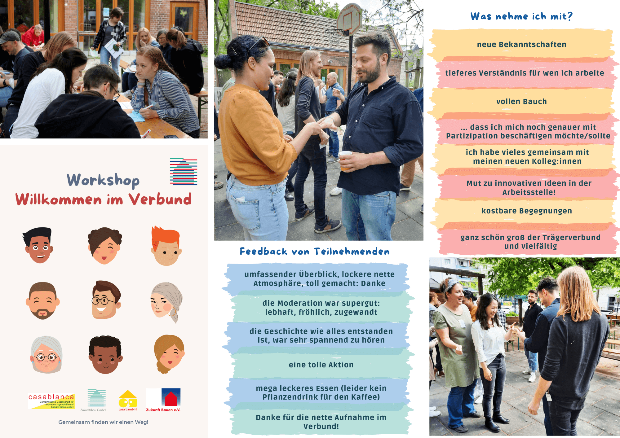 Collage vom Willkommens-Workshop